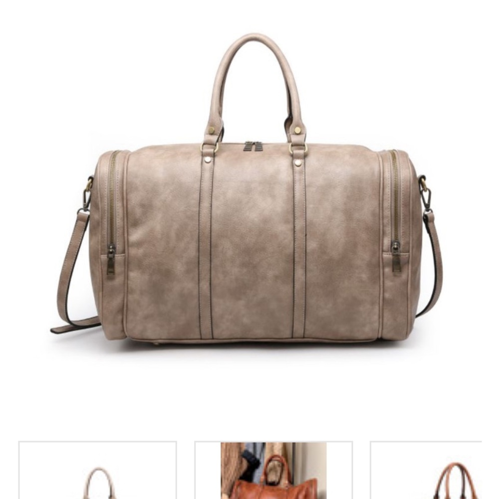 Elegant Tan Women's Duffel Bag